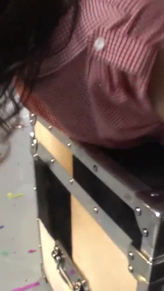 High heels brunette fucked on the table