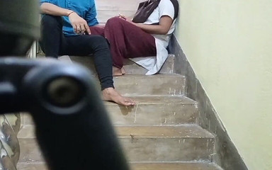 Indian Student Real Fucking Time at College Campass