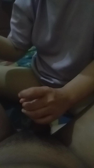 Latest Cock Massage, New Maid Has Big Tits and Narrow Pussy