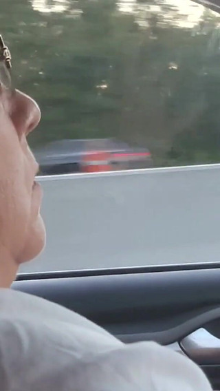 Cigar Exhibitionist Dawn on the Highway