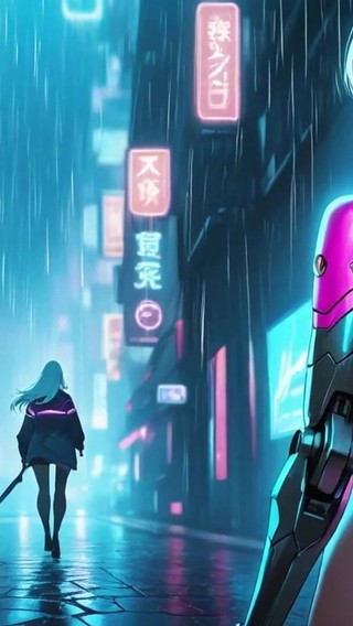 A Futuristic World with Beautiful Women and Cyborgs