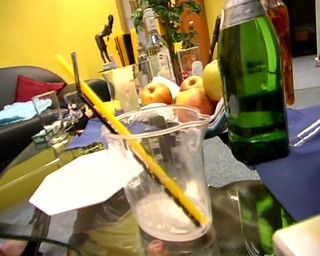 This Naughty German Babe Got to Suck Cock at a Party