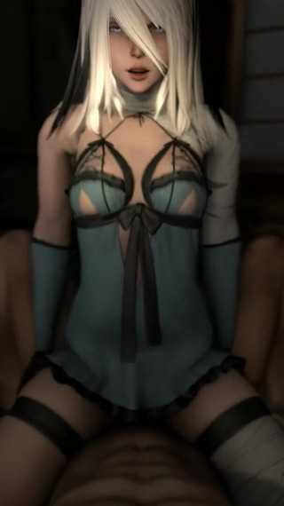 A2 Rides Cowgirl Nier Automata Parody