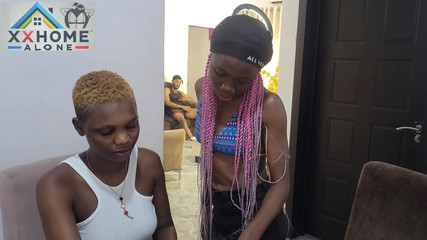 Two Teen Take Turns to Ride on Big Cock. Teen Tight Pussy