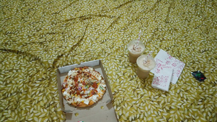 Step Brother Fed His Step Sister Pizza and Left Her in Doggy Style. Step Sister Also Started Saying How Long Will You Leave?