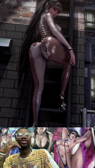 Thicc Fat Ass Eve Teases You on the Ladder with Her Cake