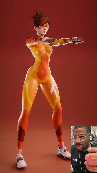 Tracer Exercising Her Slutty Cunt Hole for BBC