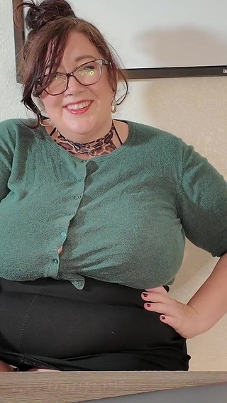 JOI & Cum Countdown BBW Teacher Punishes Snooping Student