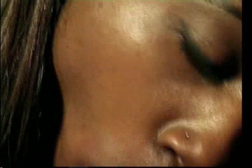 19 Year Old African American student gets her pussy licked and fucked on the couch