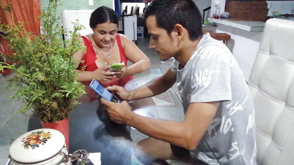 We Are Alone in the House with My Stepcousin Justin We Fuck Hard Until We Make Him Cum on My Big Tits