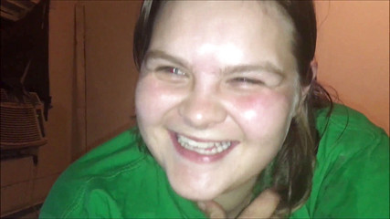 Hard-working housewife smiling & laughing having fun sucking dicks & swallowing mouth fulls