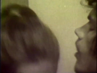 Vintage big tits brunette fucks a skinny guy