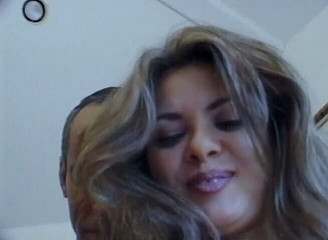 Thick latin girl fucking three dicks