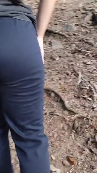 A Cute Slim Latina Girl Walks Outdoors and Flashes Her Big Boobs and Ass