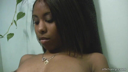 Hot ebony is horny and alone