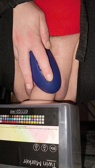 I Ride One of My Dildos on Elastic Fuck Stool