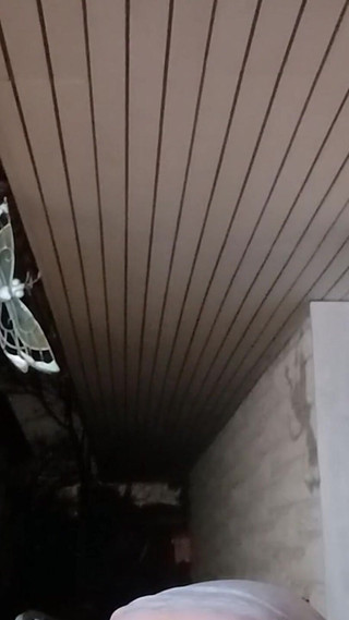 Nurse Vicki Pee Out Side at Night on Patio Oh No