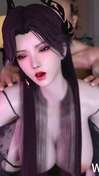 3D Big Boobs Asian Slut Feel so Horny Cheating with Big Cock