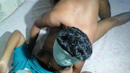 Asian Wife Was Pressed to the Bed and Cummed Very Tightly and Was Hugging Her with Love