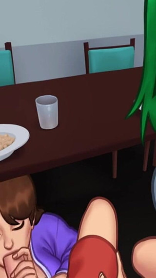 Deepthroat Blowjob From Super Hot MILF - Summertime Saga 3D Animated Porn Game