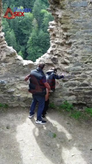 He Fuck My Ass in a Castle, with Visitors Around!