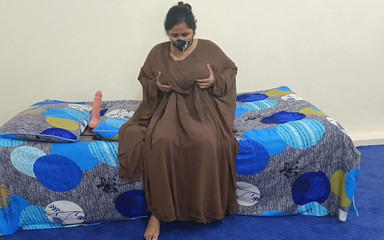 Very Hot Pakistani Mature Stepaunty Fast Riding on Dildo with Urdu Sexy Talking