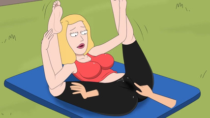 Rick and Morty - a Way Back Home - Sex Scene Only - Part 37 Beth Yoga Masturbation by Loveskysanx