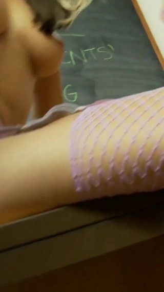 College friends show their hot and horny pussies to the teacher