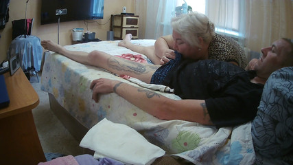 Mother-in-law Swallows Mouthful of Hot Thick Cum