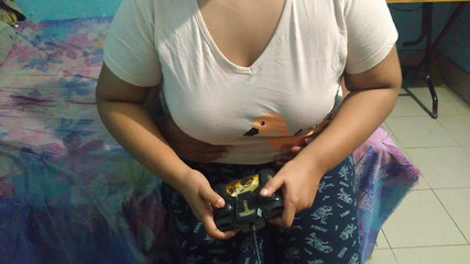 Hot Teen Stepsister Sex with Playing Games