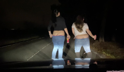 Butt Crack Dancing in Front of the Car