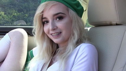 Lexi Lore Pulls Her Pink Panties To The Side So He Can Slip His Dick In