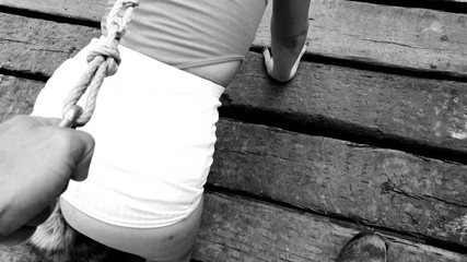 Taking My Kitty to a Walk in the Park (public BDSM)