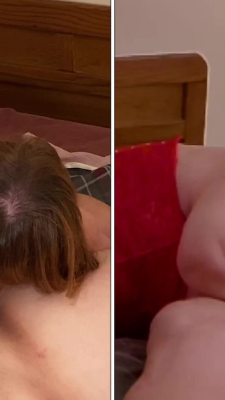 GILF Carmen's Granny in Red Two Position Cocksucker