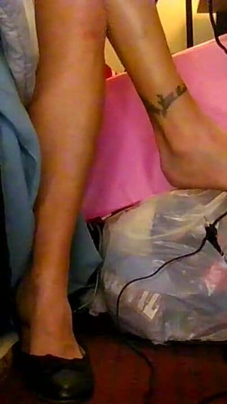 Black Ballet Flats Shoeplaying