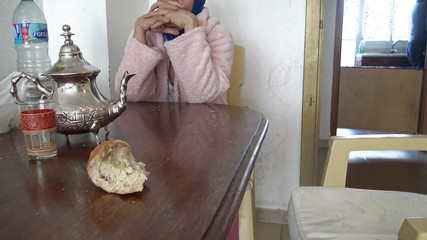 Arabic Woman Shows Hairy Pussy to Her Teen Stepson