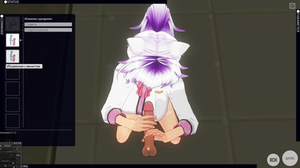 3D Hentai POV Cute Girl Jerks You off and Gives You a Blowjob