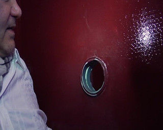 France Babe Eating Cum in Sex Store