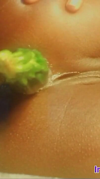 Anal First Time, Tight Anal Training with a Cucumber