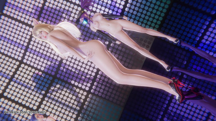 [mmd] Kara - Step (5p) Ahri Seraphine Akali Kaisa Evelynn Naked Dance League of Legends Hentai