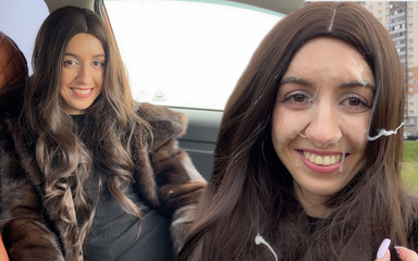 Guy Helped Me with Car and I Fuck Him in Gratitude and Get Huge Cum on My Face Cumwalk