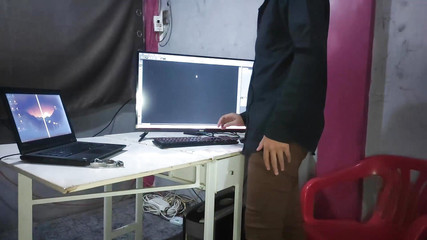 I Get Home From Work Very Stressed and My New Cleaning Girl Offers to Give Me a Relaxing Massage and Ends up Making Me C