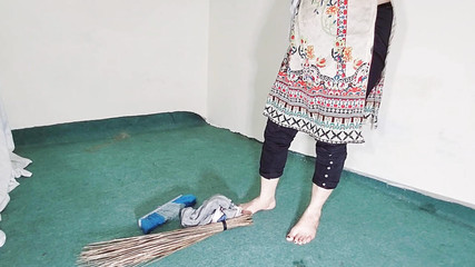 Sexy Maid Cleaning Room and Seducing You All, Dirty Hindi Talking