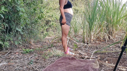 He Fills My Pussy with Sperm in a Forest!