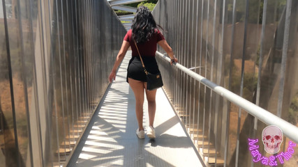 Park Blowjob Cumshot to Stranger, Cum on Her Face