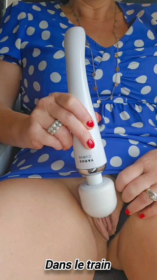 Extract Video Compilation Where I Caress Myself with a Dildo and Make My Pussy Vibrate Outdoors