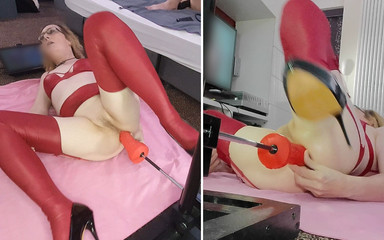 Anal Orgasms on the Fucking Machine with British MILF Lisa Essex