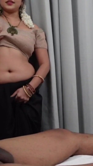 Big Ass Hot Indian Stepaunty Riding Cock Hard with Indian Saree.