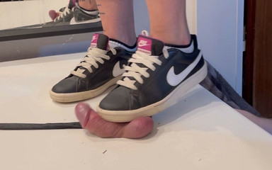 Sneaker and Barefoot Crush - Cock Trample