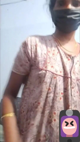 Full Enjoyed Customer in Video Call Indian Tamil Stepaunty